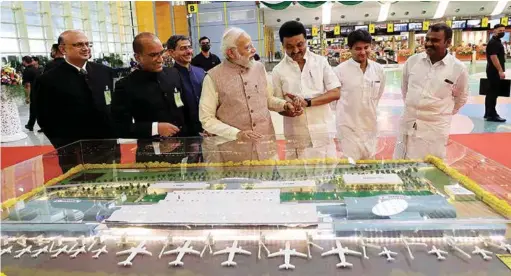  ?? ?? PRIME MINISTER NARENDRA MODI AT THE INAUGURATI­ON OF NEW INTEGRATED TERMINAL BUILDING OF CHENNAI AIRPORT