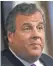  ?? MEL EVANS, AP ?? N. J. Gov. Chris Christie said he was unaware of closures on the George Washington Bridge.