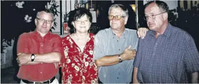  ?? ?? L-r: Dr Ian Marsh, Pamela Dawson-Tasker, Sam Sampson and Ian Parker back in 1978