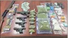  ?? Contribute­d photo ?? Items seized by the Polk County Drug Task Force this past week.