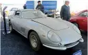  ??  ?? Barn-find alloy ’66 Ferrari 275 was $2.5m