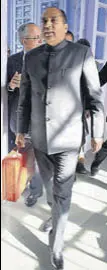  ?? HT PHOTO ?? Chief minister Jai Ram Thakur arriving at the HP assembly to present the budget.