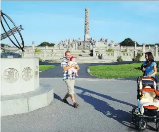  ?? RICK STEVES ?? Parents and children find joy in visits to parks, such as in Oslo’s Vigeland Park. When Rick Steves visited family in Norway as a teen, he realized that all people are precious.