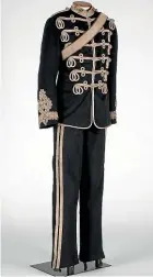  ??  ?? The uniform of Captain James Gardner of the Southland Hussars at Te Hikoi Museum in Riverton.