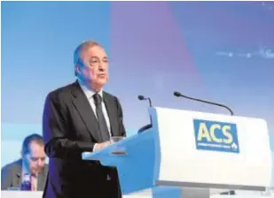  ?? ABC ?? Florentino Pérez, presidente de ACS