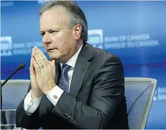  ?? DAVID KAWAI / BLOOMBERG FILES ?? Bank of Canada Governor Stephen Poloz is keeping an eye on consumer debt, Kevin Carmichael writes.