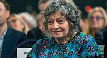  ?? EFE ?? Rita Segato, antropólog­a y feminista, en la apertura de la Feria del Libro, en abril.de 2019.