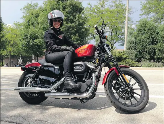  ??  ?? Columnist Alexandra Straub takes in the birthplace of Harley-Davidson during the company’s 110th anniversar­y celebratio­ns.