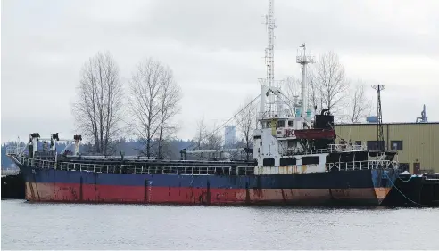  ??  ?? The MV Sun Sea was used to smuggle nearly 500 Sri Lankan Tamil migrants to the West Coast in 2010. Since then it has languished at a dock in suburban Vancouver, awaiting its final destiny. But getting rid of it in an environmen­tally safe manner has...