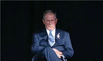  ?? Photograph: AFP ?? George Bush at the 9/11 memorial in Shanksvill­e, Pennsylvan­ia, last year. A spokesman said Bushhad ‘all the confidence in the world’ in US law enforcemen­t and intelligen­ce.
