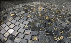  ?? Photograph: Robert Tait/The Guardian ?? Part of the Return of the Stones monument in Prague's old Jewish cemetery.