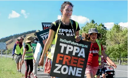  ?? PHOTO: SCOTT HAMMOND/FAIRFAX NZ ?? Moves to resurrect the TPP might well run into renewed opposition in New Zealand.