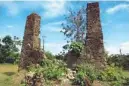  ??  ?? Remnants of a Spanish watchtower in Damilisan.