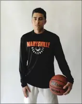  ?? File Photo ?? Marysville basketball player Illyaas Rafiq has knocked down 92 three-point shots this season.