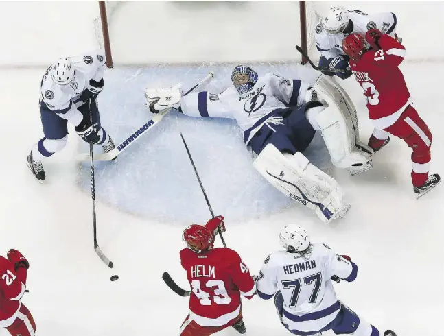  ?? Paul Sancya /the asociated pres ?? Wednesday’s Game 7 between the Red Wings and Lightning is a winner-take-all situation that both teams insist they are excited to be a part of.