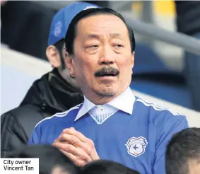  ??  ?? City owner Vincent Tan