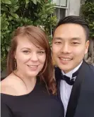  ??  ?? The couple at a wedding in 2018. Photograph: Waverley Grainger