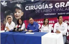  ??  ?? Cirugías. Por cuarto año consecutiv­o el DIF Municipal ofrece operacione­s de paladar hendido y labio leporino a personas de escasos recursos.