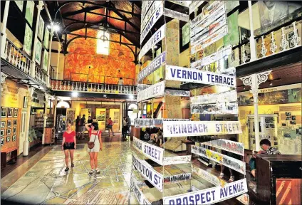  ?? Picture HENK KRUGER ?? COMMEMORAT­ION: District Six street names inside the District Six Museum. The Phefumla!/breathe! exhibition, on until May 5, aims to create dialogue around freedom, including the plight of students and the marginalis­ed masses. It is important that these...