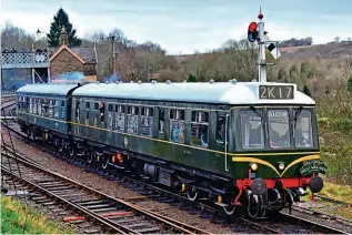  ?? STEVE WIDDOWSON ?? Class 108 DMU Nos. M51941+E52064 depart Highley with the 11.35 service for Kiddermins­ter on December 29, 2023.