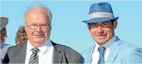  ?? RACE IMAGES CHCH ?? Michael, left, and Matthew Pitman trained a winning double at Riccarton yesterday.