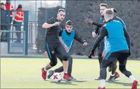  ?? FOTO: FCB ?? Alcácer a punto Tras caer lesionado ante el Depor el pasado 17 de diciembre