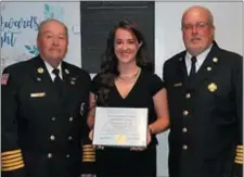  ?? SUBMITTED PHOTO ?? The Firemen’s Associatio­n of the State of NewYork awarded the 2018FASNY Gerard J. Buckenmeye­r Volunteer Scholarshi­p to Jourdan Howard of Holland Patent, N.Y.