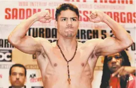  ??  ?? En su anterior combate, Jessie Vargas superó a Sadam Ali