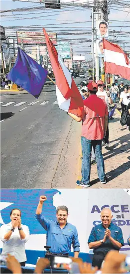  ??  ?? (1) Los partidos políticos utilizarán diferentes formas en su afán es el candidato de la Alianza de Oposición contra la Dictadura.