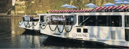  ??  ?? Viking River Cruises welcomed its two newest river cruise ships into the fleet in Koblenz, Germany, bringing its total river fleet to more than 60. — VIKING RIVER CRUISES