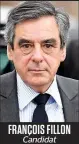  ??  ?? François Fillon Candidat présidenti­el