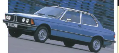  ??  ?? First-generation 320 used the M10 engine before gaining six-cylinder power.