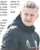  ??  ?? SOLSKJAER