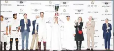  ??  ?? Saeed Bin Drai with the St Regis Interantio­nal Cup