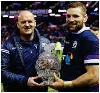  ??  ?? Townsend (top left) always played on the front foot for Scotland and with Border Reivers (left). The No 10 implemente­d his philosophy when the coach of Glasgow (right) and his Scotland side were at their attacking best when he and skipper Barclay (top right) inspired a 53-24 success over Australia in 2017 at Murrayfiel­d