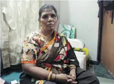  ??  ?? Leelabai, a 55-year-old divorcee, recalls how she was put through the virginity test four decades ago, when she was married at the age of 12.