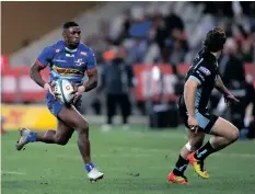  ?? | Shaun Roy BackpagePi­x ?? ‘I wouldn’t like to play against Warrick,’ Stormers coach John Dobson said about Warrick Gelant.