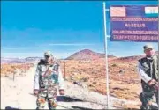  ?? AFP FILE ?? Army personnel keep a vigil at the Bumla pass along the India-China border in Arunachal Pradesh.