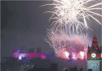  ?? PICTURE: SCOTT LOUDEN ?? Fireworks over Edinburgh Castle usher in 2024 – but will the recent street party be the last?