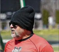  ?? Will Waldron / Times Union ?? Valleycats manager Pete Incaviglia and his team will play their home opener on Tuesday against the Lake Erie Crushers at Joseph L. Bruno Stadium in Troy.