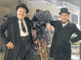  ??  ?? REEL STARS: John C Reilly and Steve Coogan bring Laurel and Hardy back to life