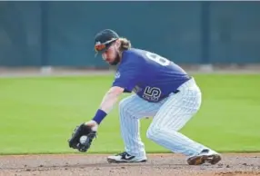  ?? Denver Post file ?? Albuquerqu­e Isotopes infielder Brendan Rodgers still hopes to make his major-league debut before the end of the season.