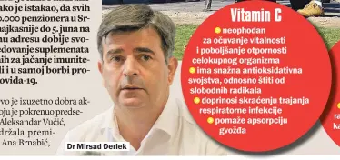  ??  ?? Dr Mirsad Đerlek