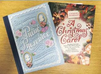  ??  ?? Foodies and book lovers alike will delight at these Puffin Plated series of classic books, including Pride and Prejudice and A Christmas Carol, filled with related recipes that allow readers to “have your book and eat it, too.”