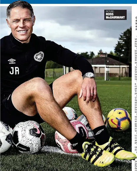  ??  ?? On the ball: John Rankin is determined to use his vast football knowledge and experience to nurture the next generation of players PICTURE: ROSS McDAIRMANT