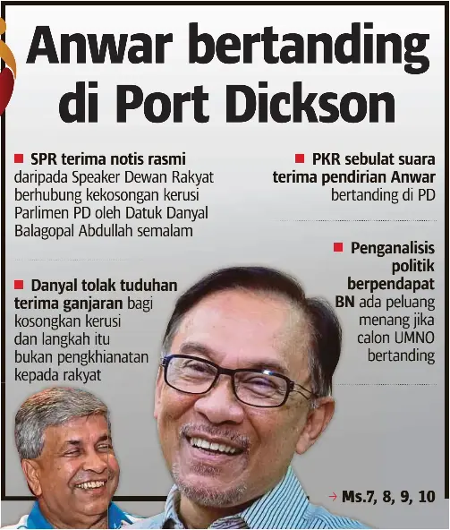 Anwar bertanding di Port Dickson - PressReader