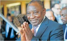  ??  ?? UNDER PRESSURE: President Cyril Ramaphosa faces a tough task