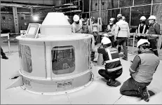  ?? Cortesía celec ?? • El primer giro de la turbina en la central Sarapullo, del proyecto Toachi Pilatón, se realizó el pasado sábado.