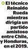  ??  ?? El técnico Reinaldo Rueda mientras dirigía un partido amistoso entre Chile, y Honduras, en el 2019.