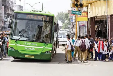  ??  ?? Scania ethanol powered city bus is a prime example of CV industry’s lead in clean tech.